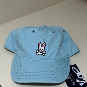 Blue Baseball Cap with Bunny Skull Logo